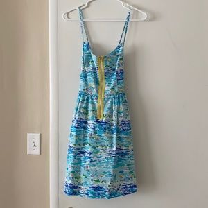 Lilly Pulitzer High Tide Toile Alexi Dress